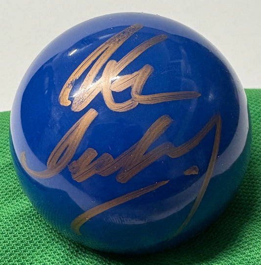 Ken Doherty Signed BLUE Snooker Ball with COA