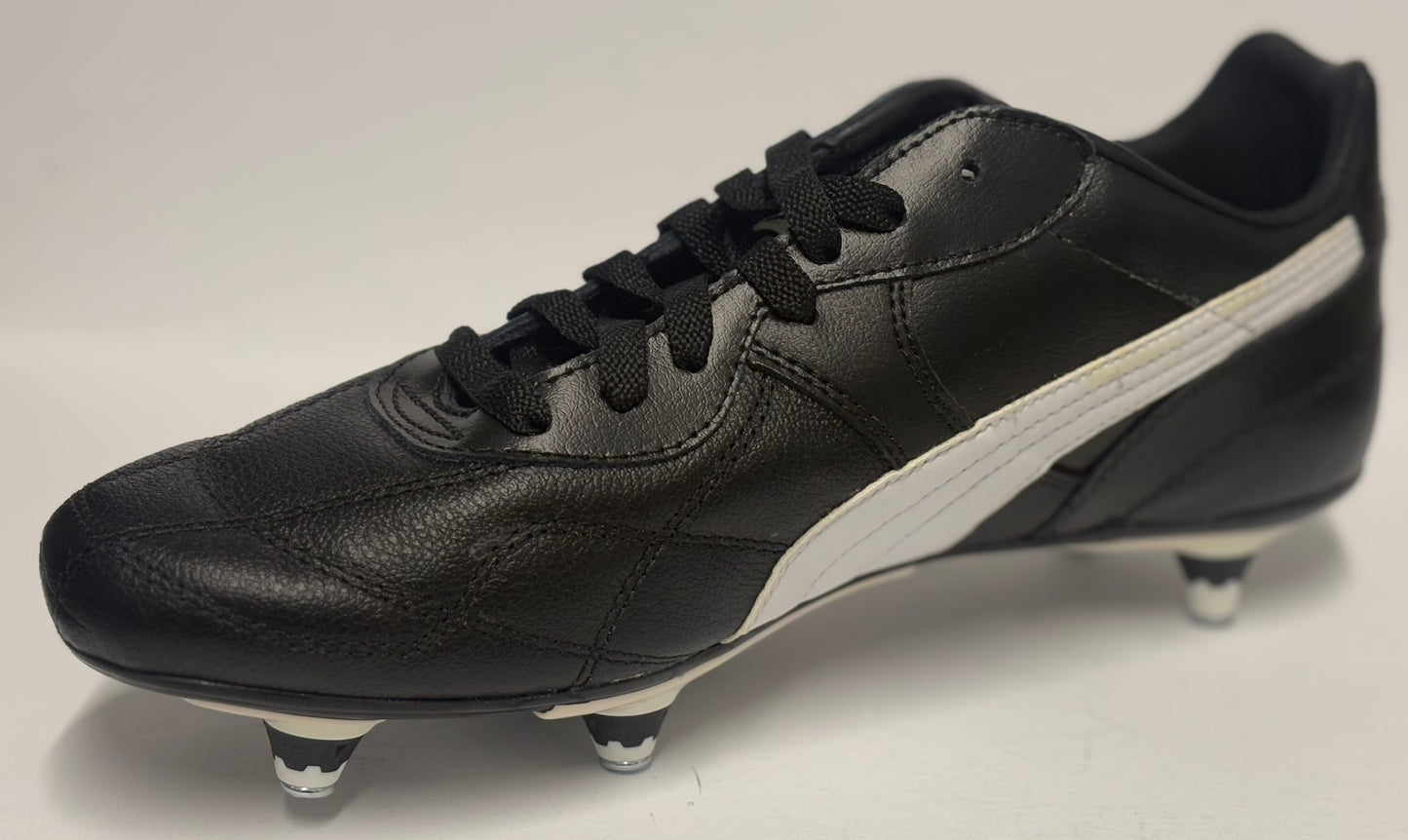 Paul Gascoigne Signed Black & White Puma Football Boot with COA