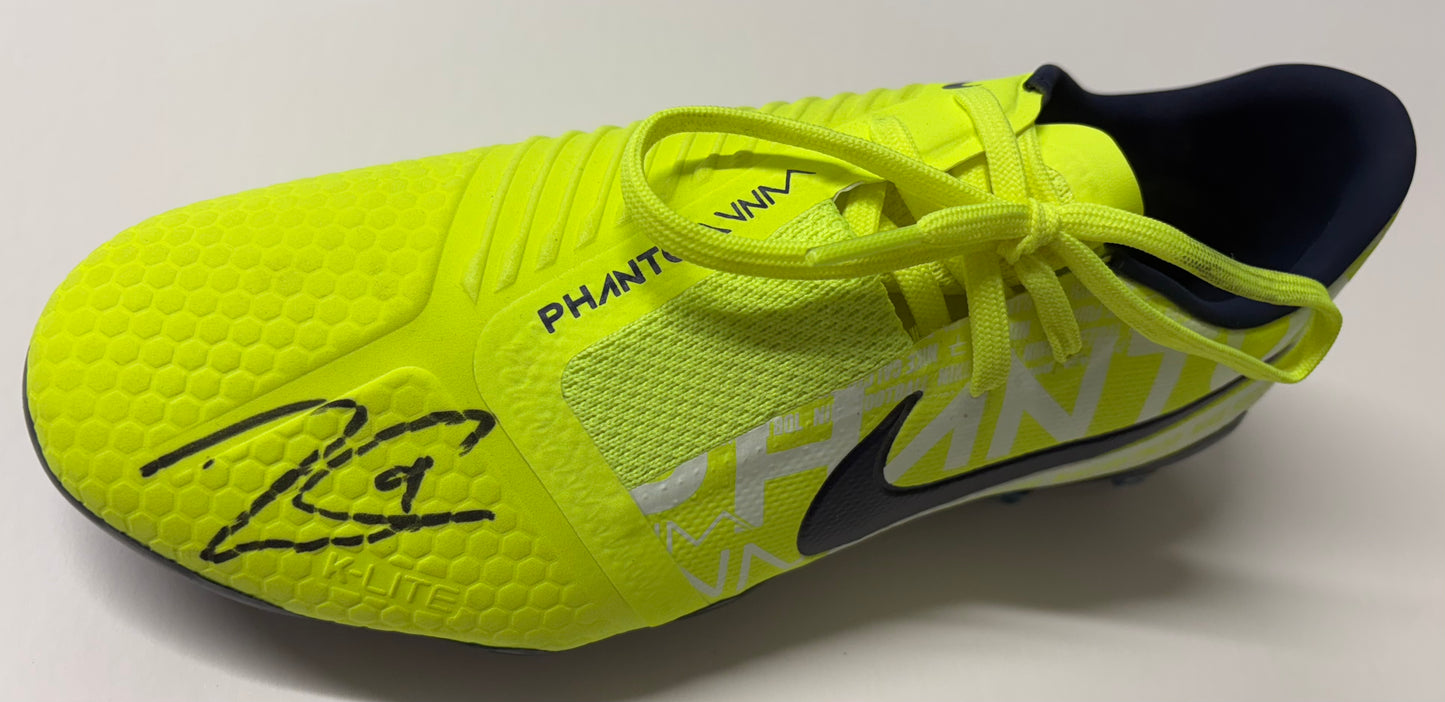 Dominic Calvert- Lewin Everton FC Signed Nike Phantom Venom Football Boot with COA