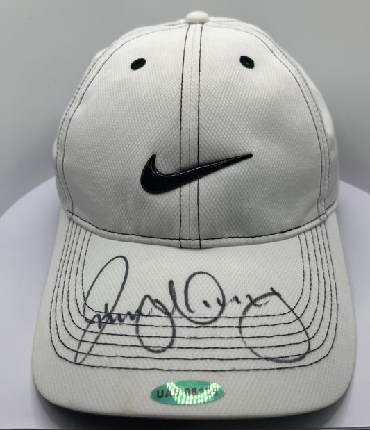 Rory McIlroy Signed White & Black Golf Cap with COA
