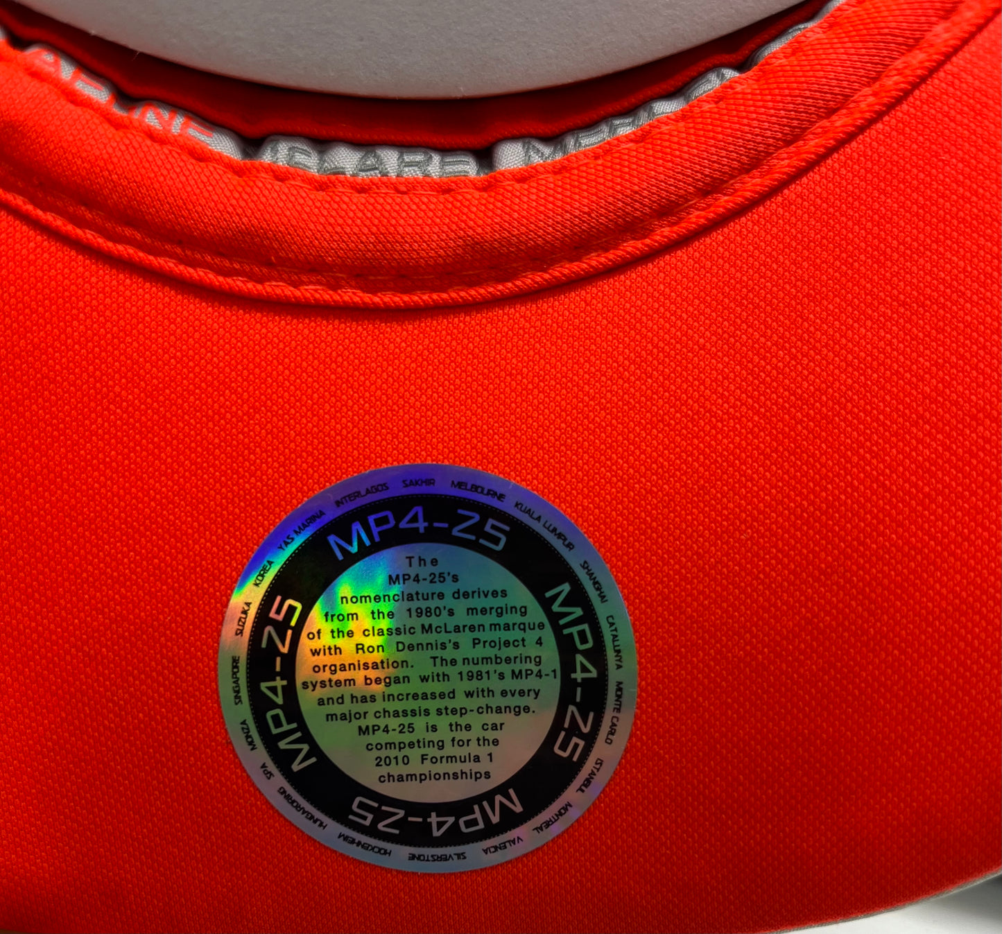 Lewis Hamilton & Jenson Button Signed Vodafone McLaren Mercedes Grey & Orange F1 Cap with COA