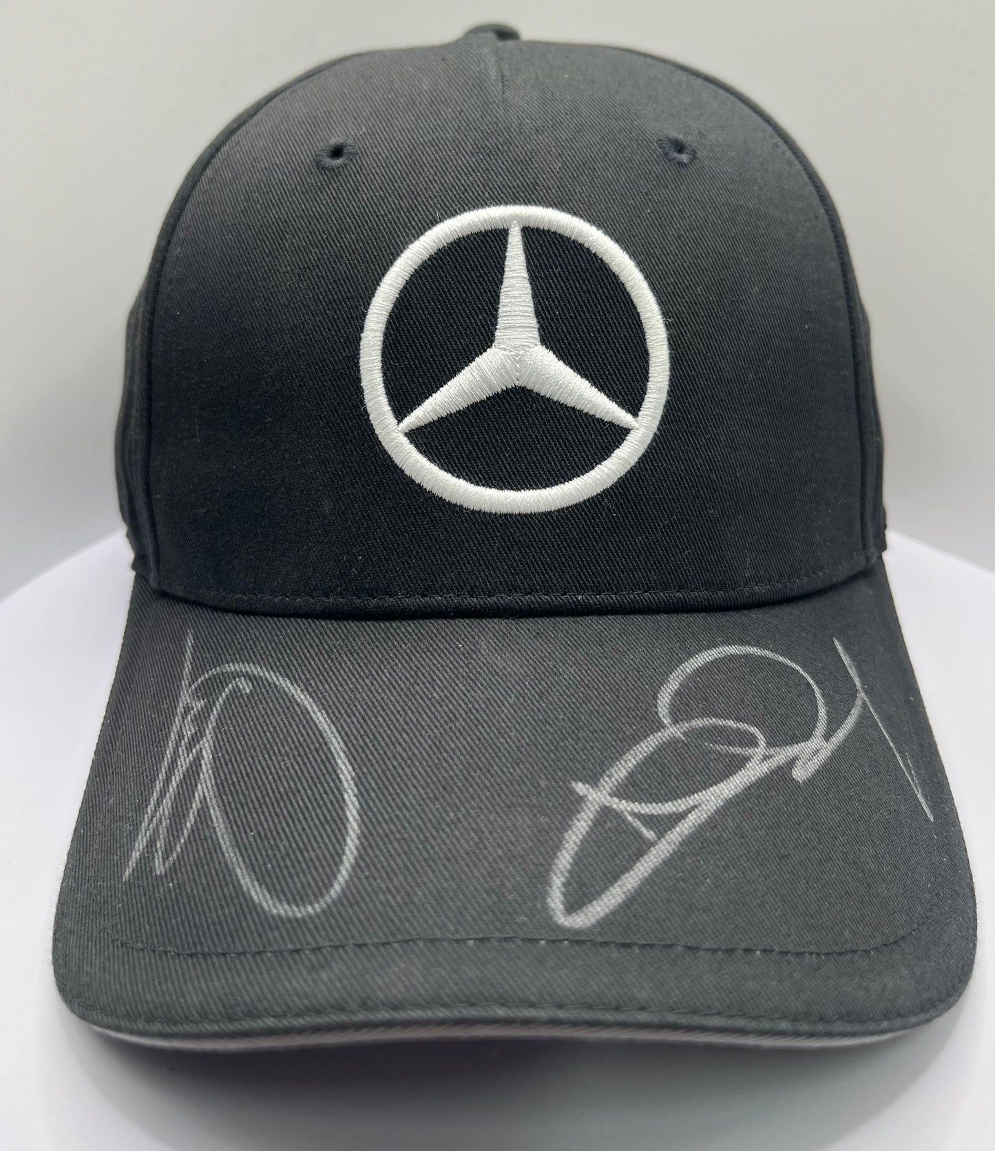 Lewis Hamilton & Nico Rosberg Signed Mercedes AMG Petronas Black F1 Cap with COA