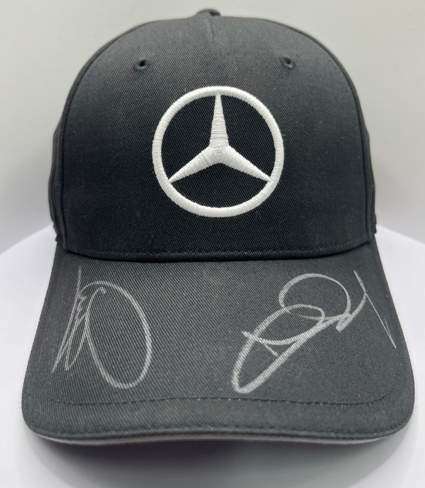 Lewis Hamilton & Nico Rosberg Signed Mercedes AMG Petronas Black F1 Cap with COA