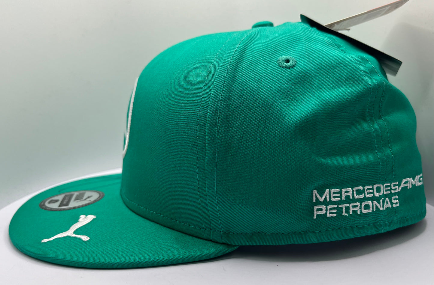 Lewis Hamilton Signed Mercedes AMG Petronas Green Flat-Brim F1 Cap with COA