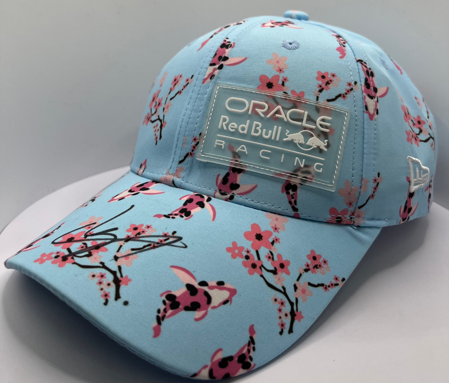 Sergio Pérez - Formula One Red Bull Driver Signed Blue & Pink F1 Cap with COA