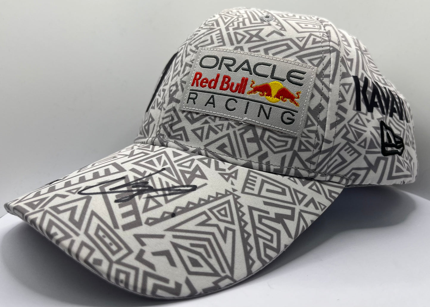 Sergio Pérez - Formula One Red Bull Driver Signed Black & White F1 Cap with COA