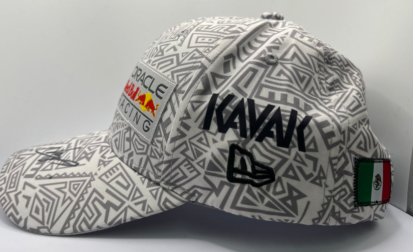 Sergio Pérez - Formula One Red Bull Driver Signed Black & White F1 Cap with COA