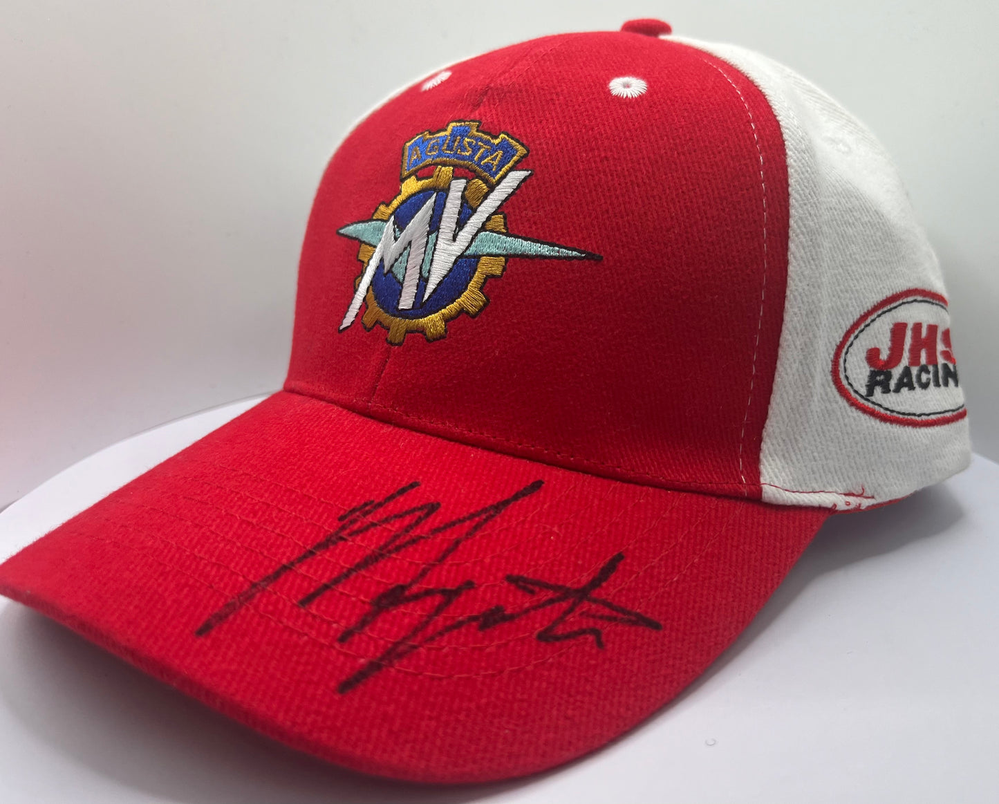 Giacomo Agostini Signed MV Agusta MotoGP Cap with COA