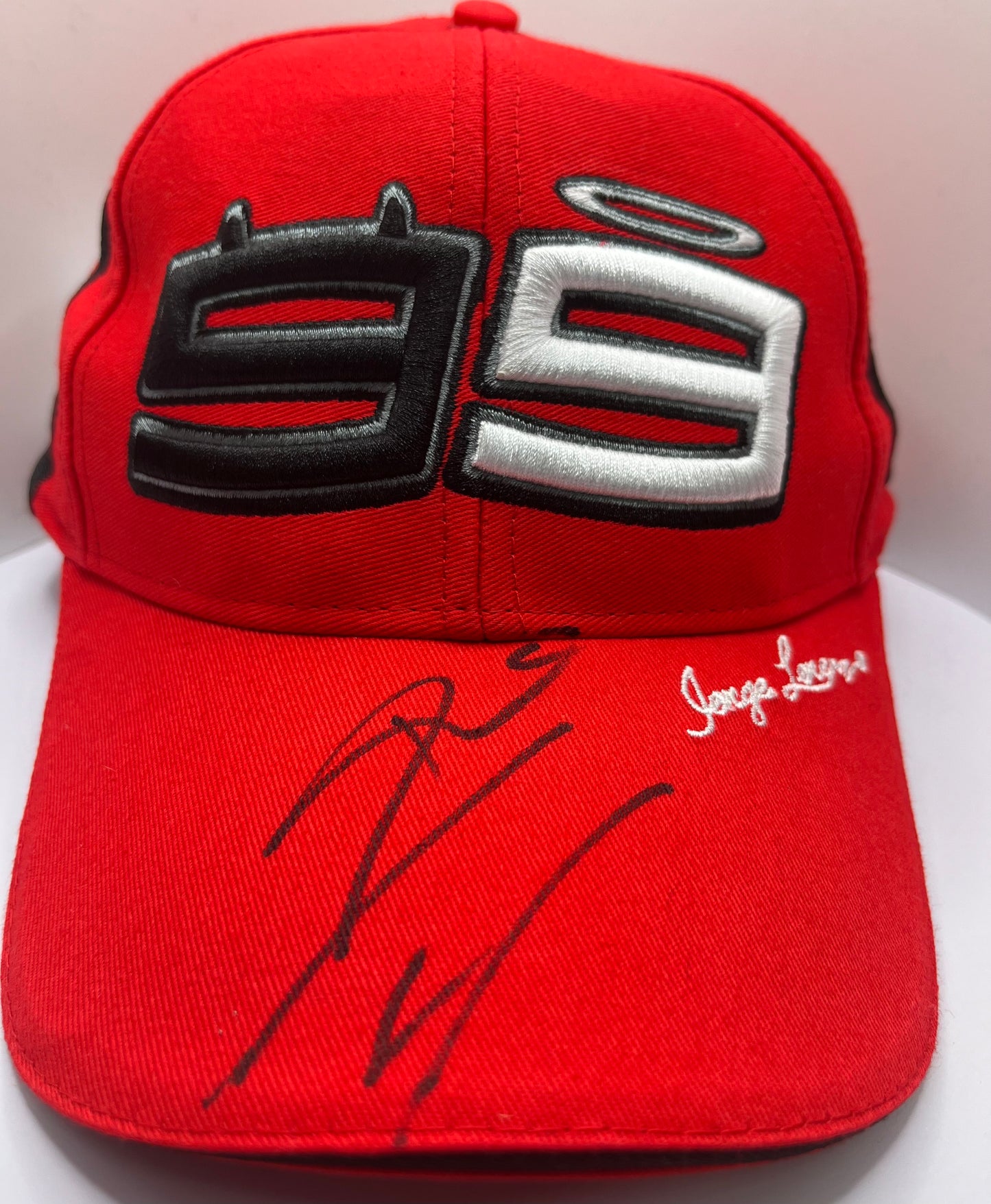 Jorge Lorenzo Signed Ducati '99' Red MotoGP Cap with COA