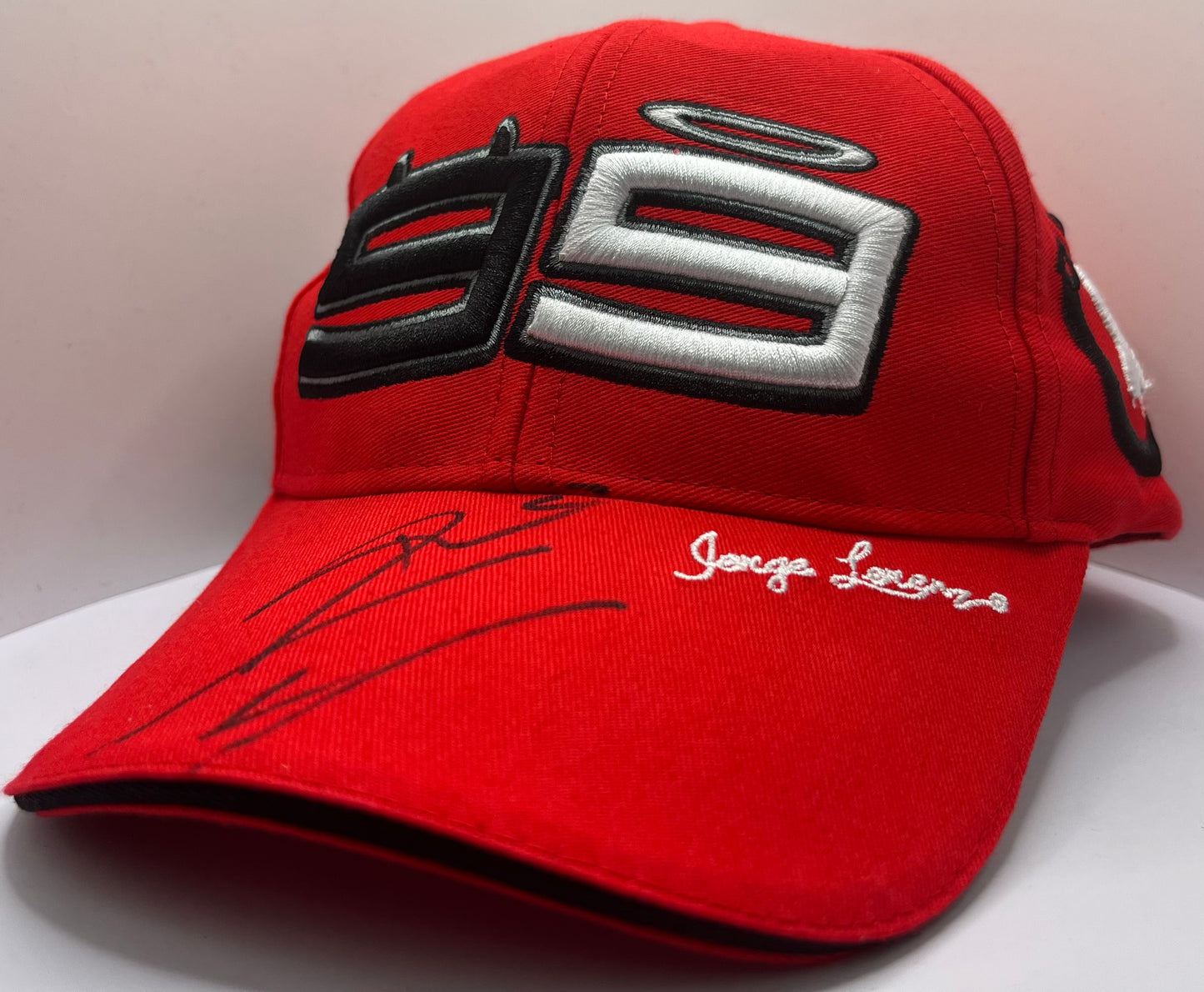 Jorge Lorenzo Signed Ducati '99' Red MotoGP Cap with COA