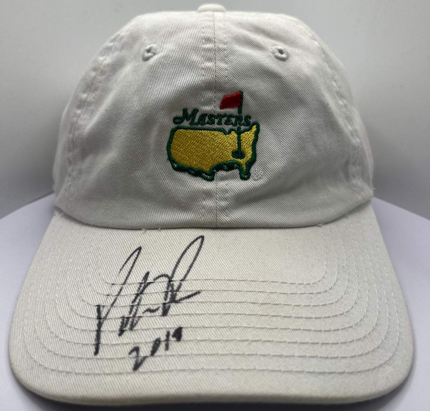 Patrick Reed 2018 Winner Signed White Augusta Masters Golf Cap with COA