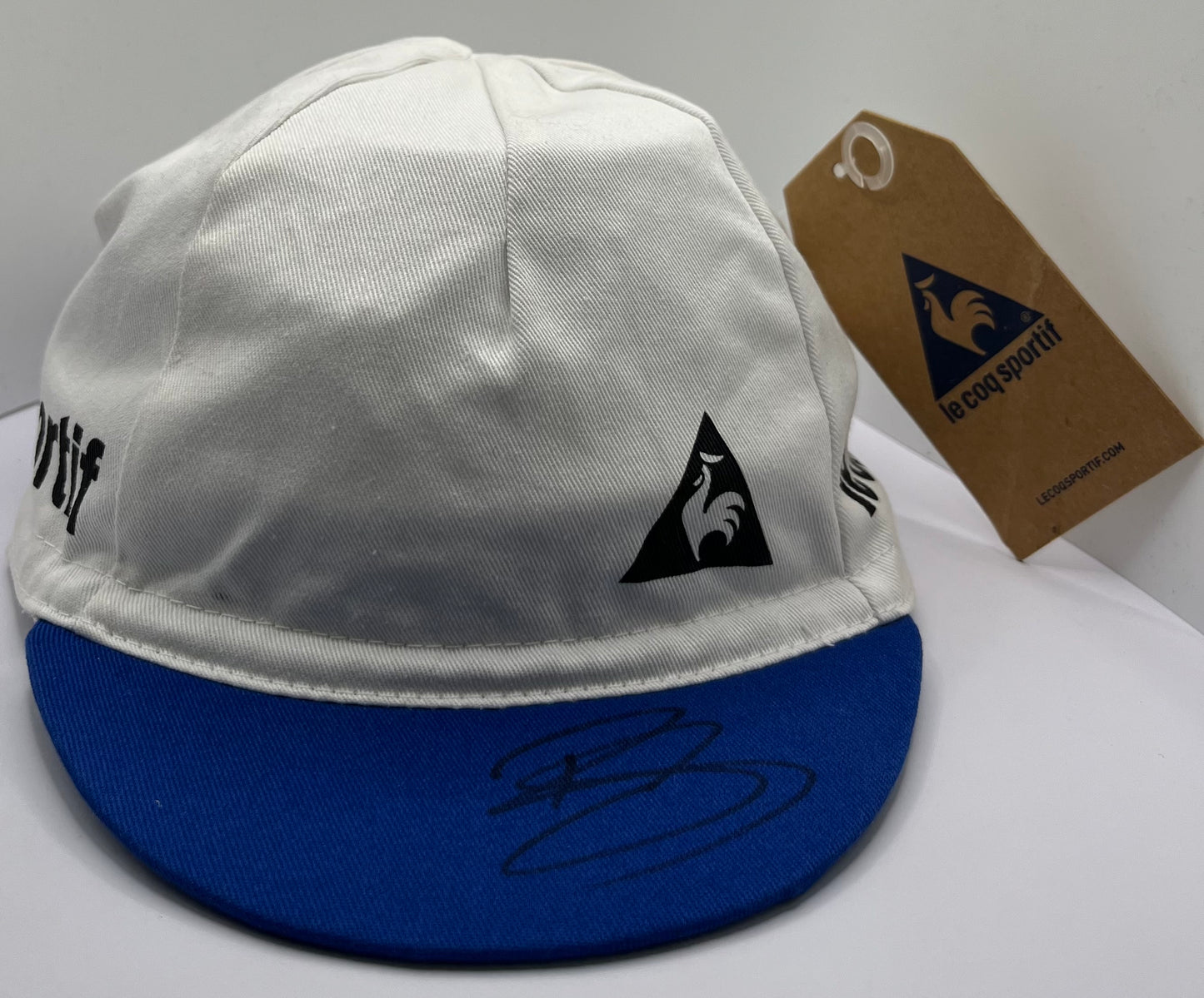 Bradley Wiggins RARE Signed Le Coq Sportif Cycle Racing Cap with COA