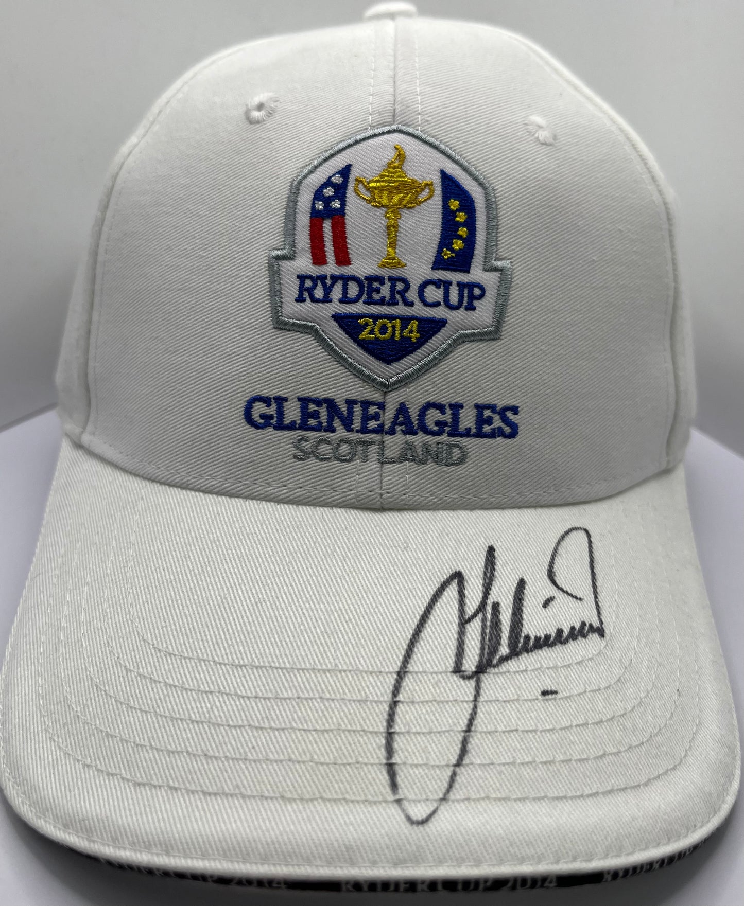 Lee Westwood Signed 2014 Ryder Cup at Gleneagles Golf Cap with COA