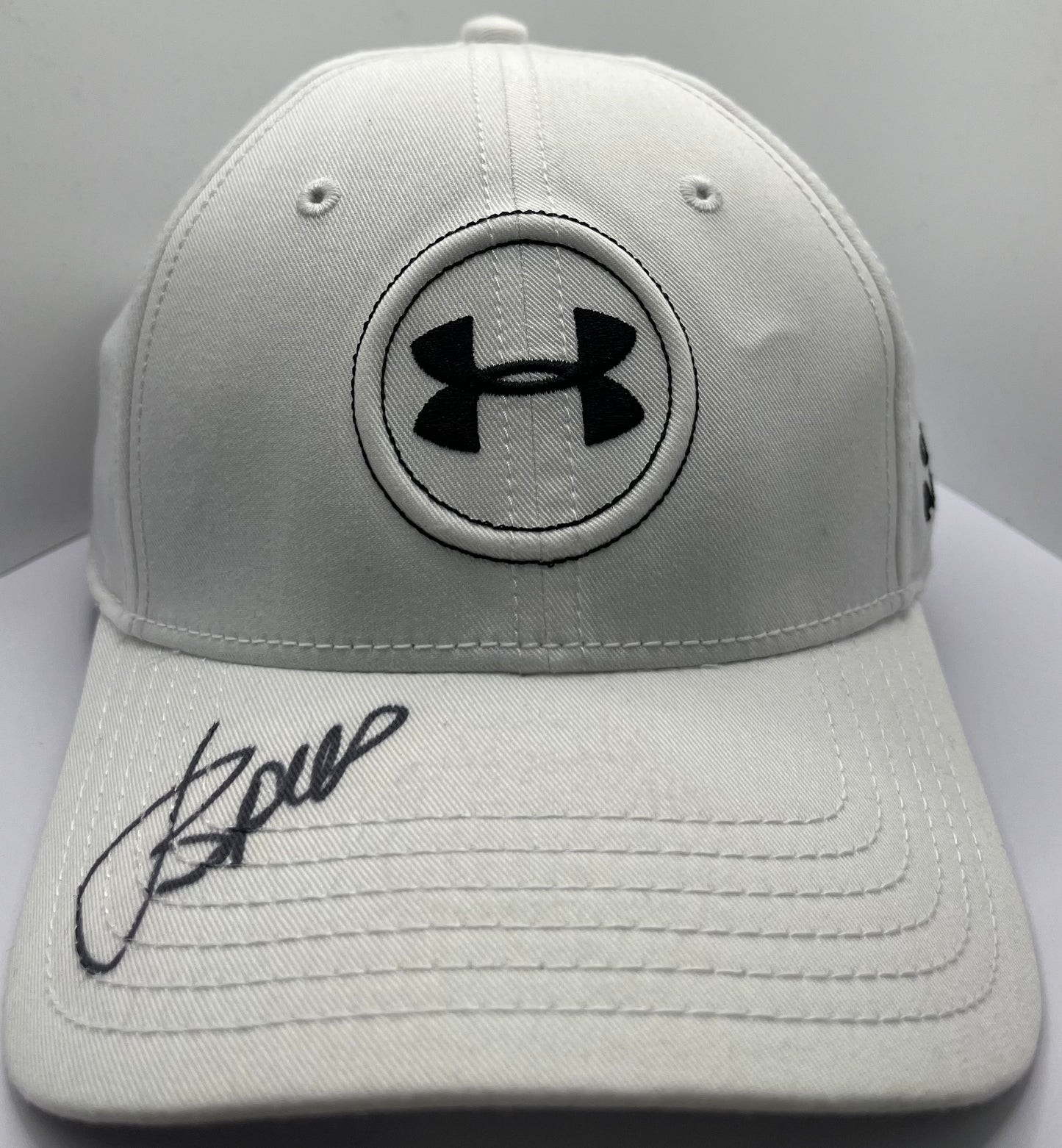 Jordan Spieth Signed White & Black Under Armour Golf Cap (1) with COA