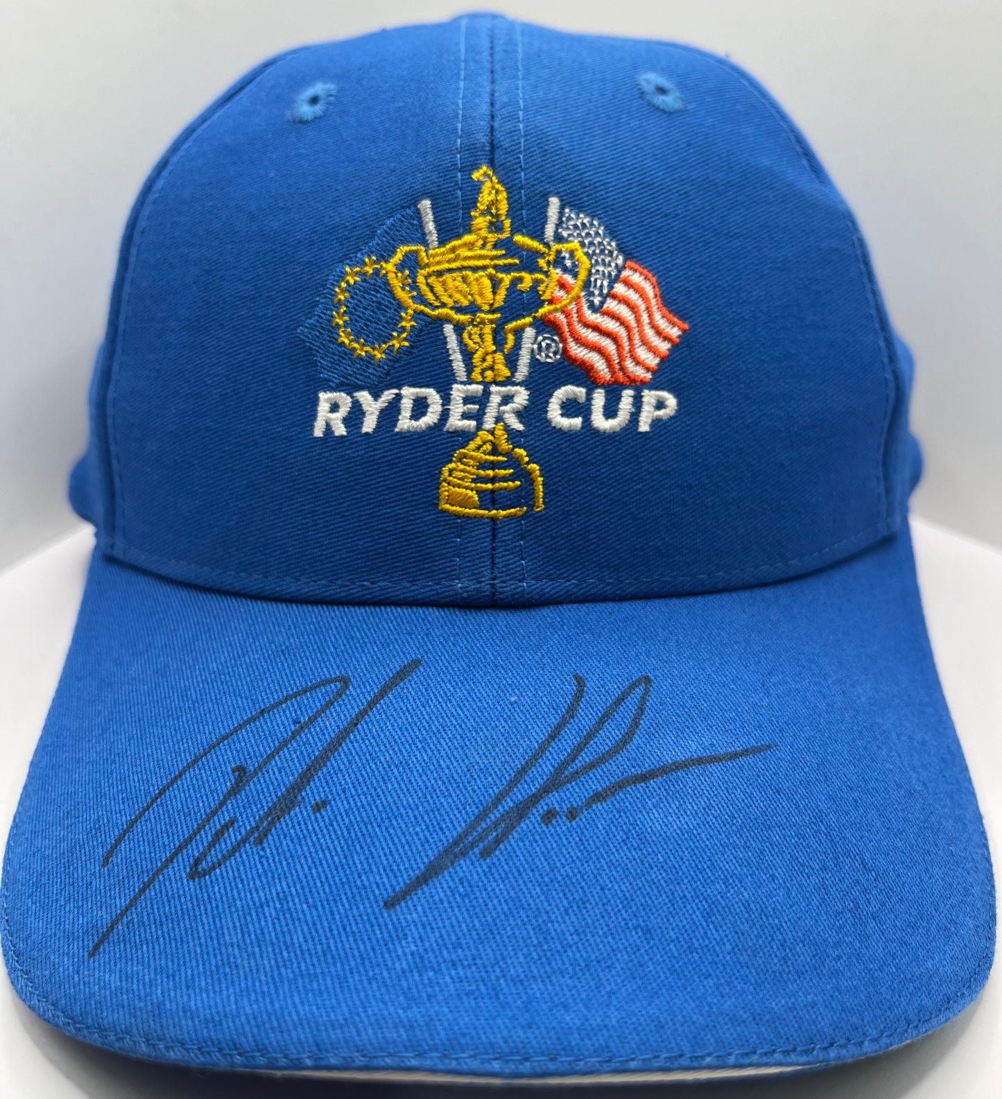 Peter Hanson Signed Blue Ryder Cup Golf Cap with COA