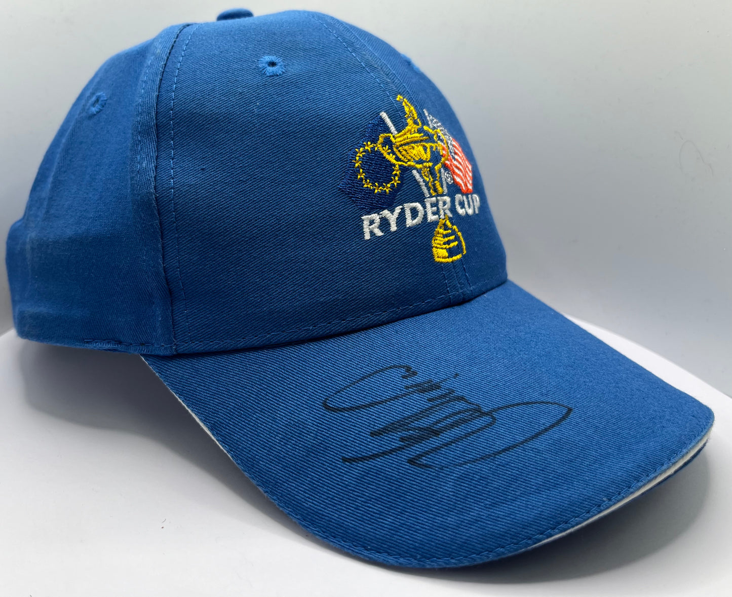 Lee Westwood Signed Blue Ryder Cup Golf Cap with COA