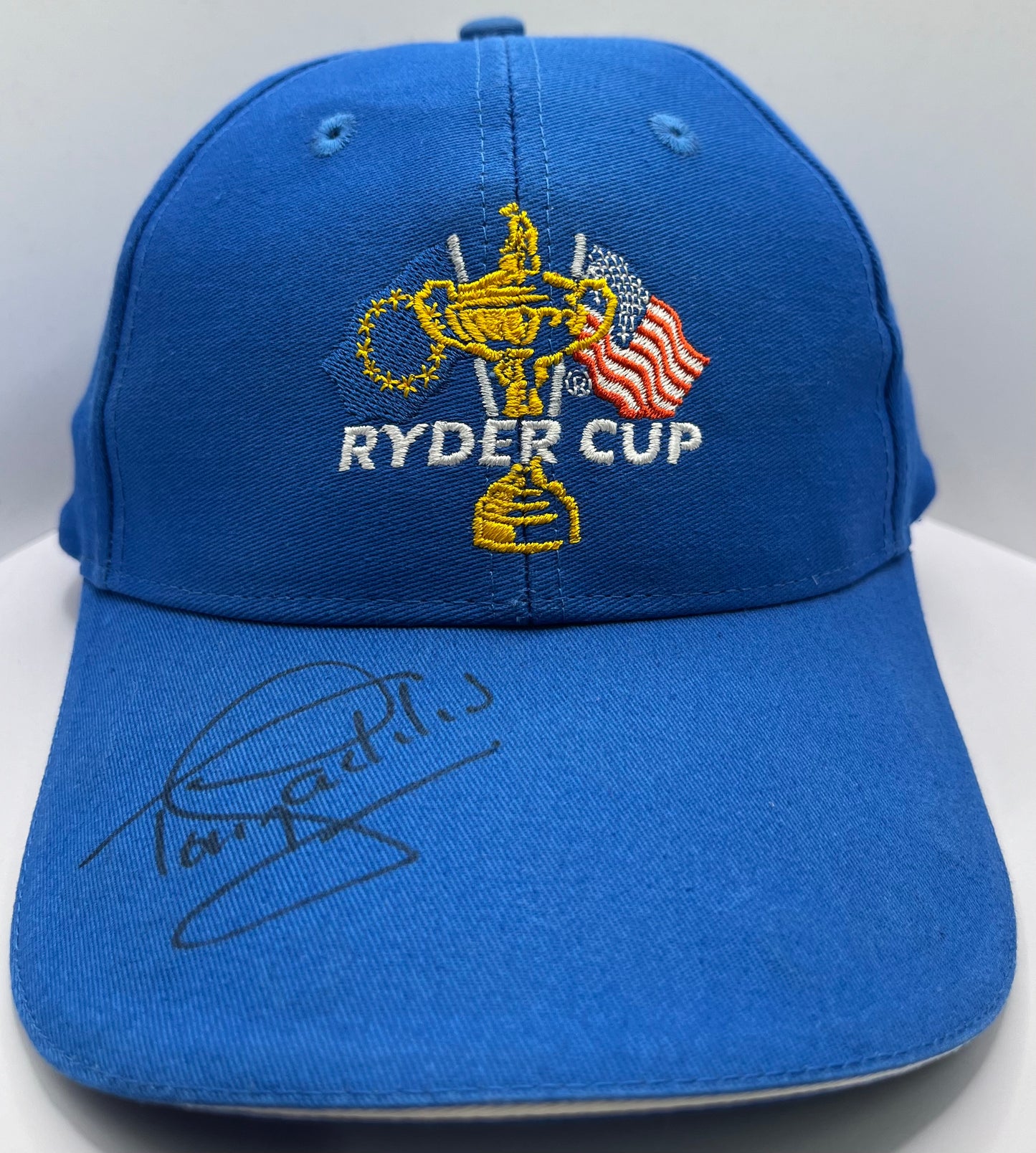 Tony Jacklin Signed Blue Ryder Cup Golf Cap with COA