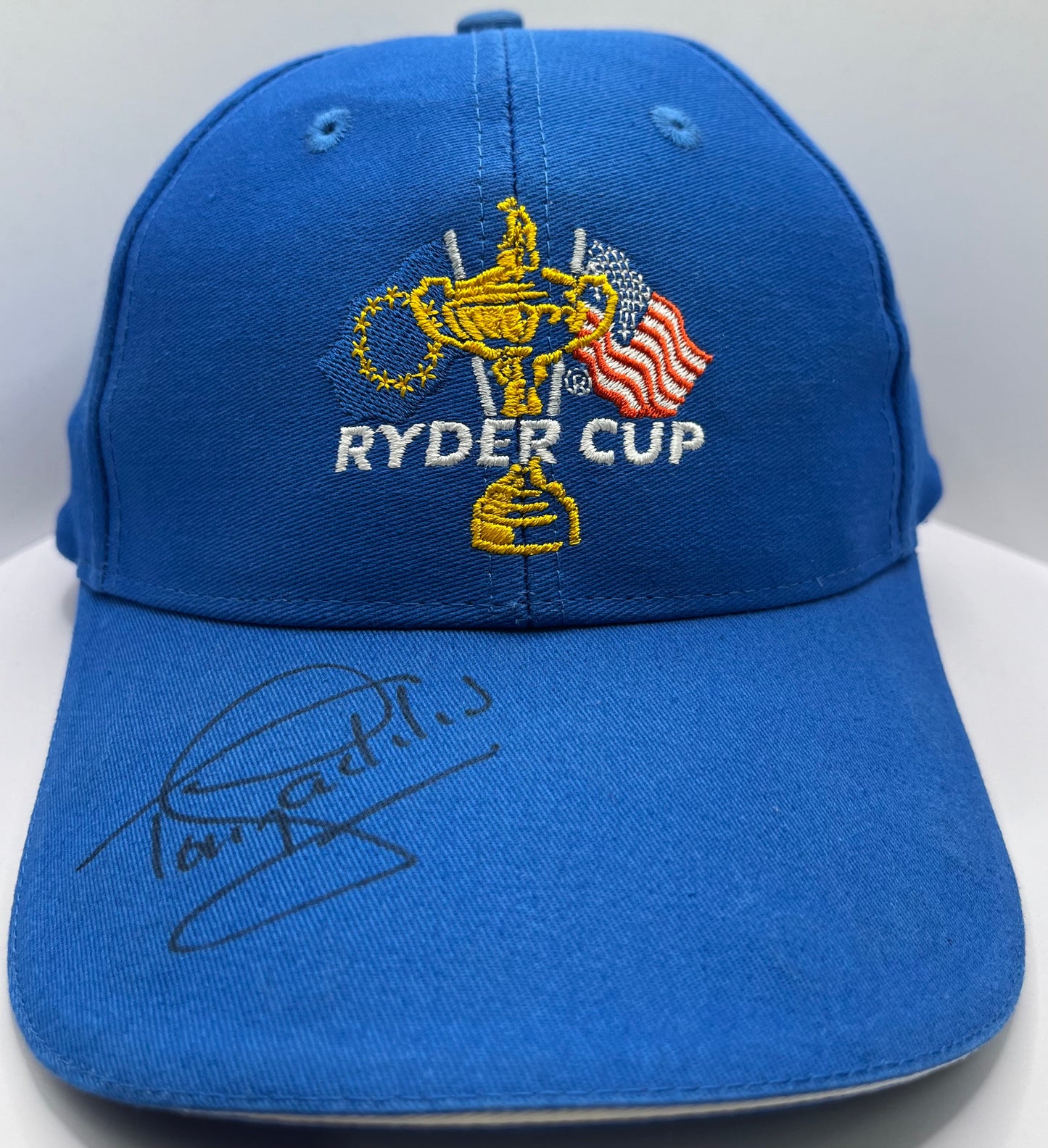 Tony Jacklin Signed Blue Ryder Cup Golf Cap with COA