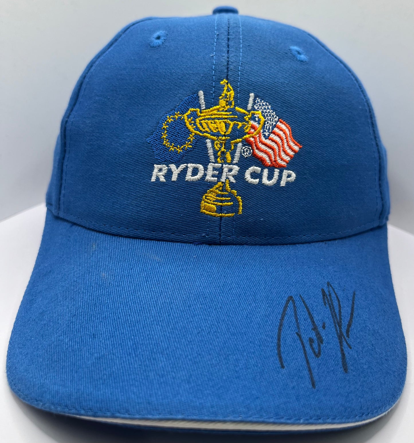 Peter Hanson Signed Blue Ryder Cup Golf Cap with COA