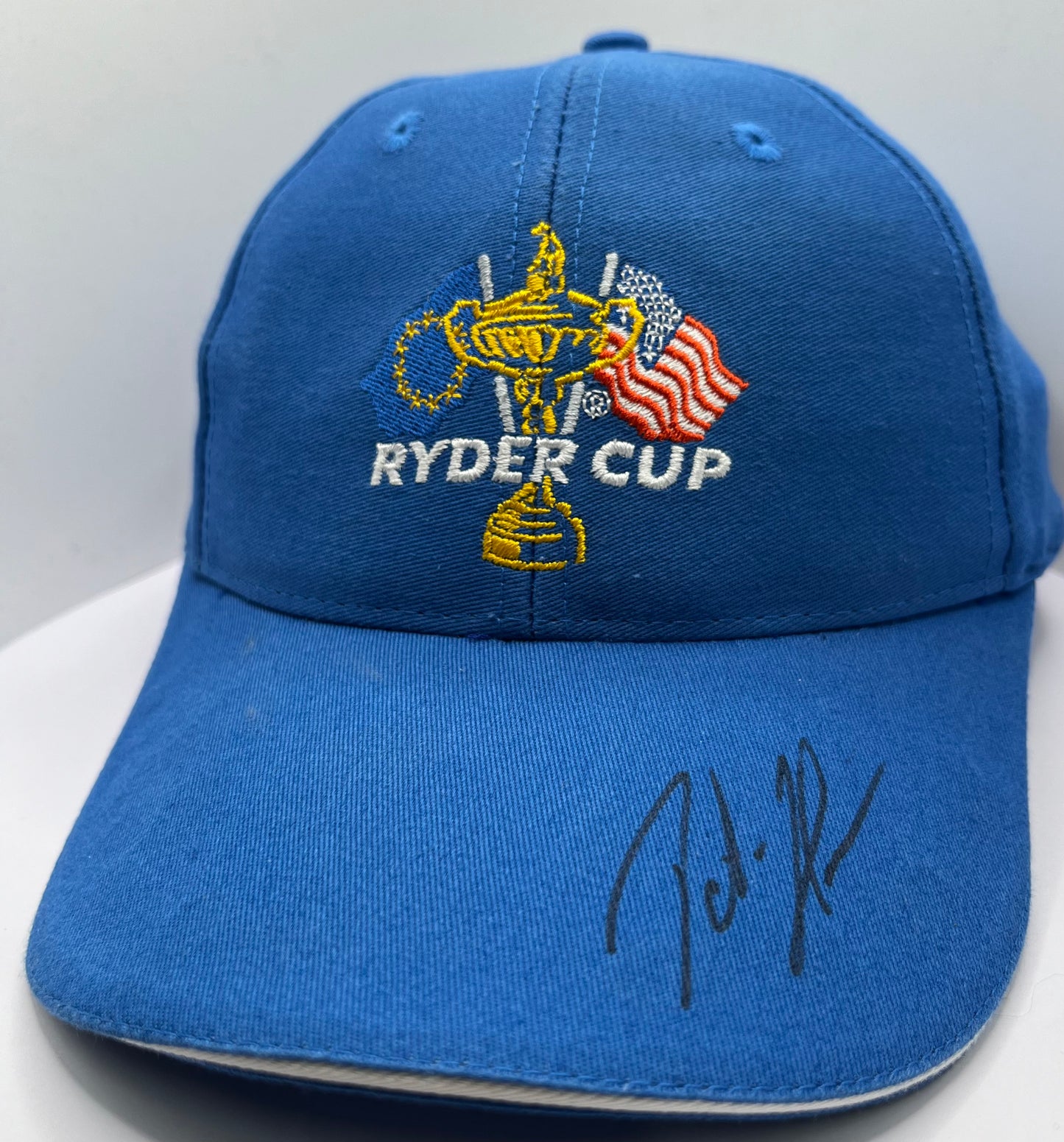 Peter Hanson Signed Blue Ryder Cup Golf Cap with COA
