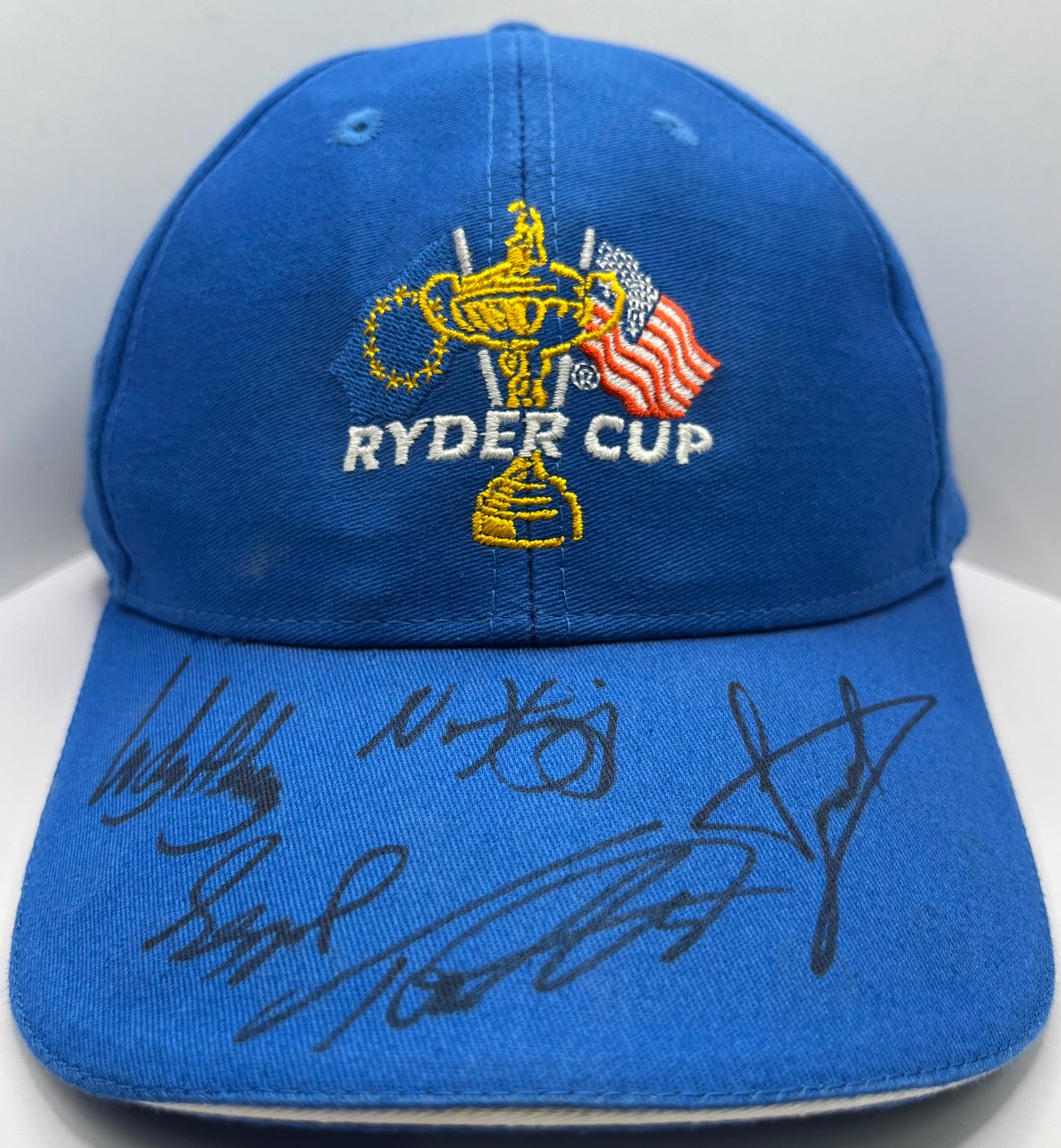 Luke Donald, Nicolai Højgaard, Sepp Straka, Ludvig Åberg & Tommy Fleetwood Signed 2023 Ryder Cup Golf Cap with COA