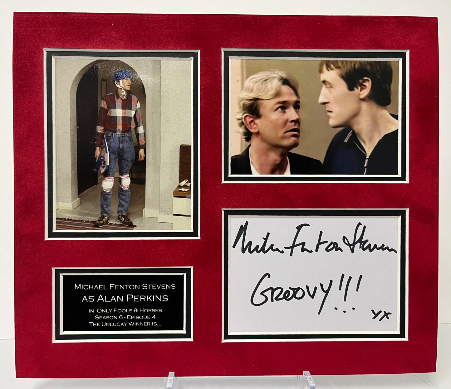 Only Fools and Horses Michael Fenton Stevens as 'Alan Perkins' Mounted Photo 12x10 inch Display with COA