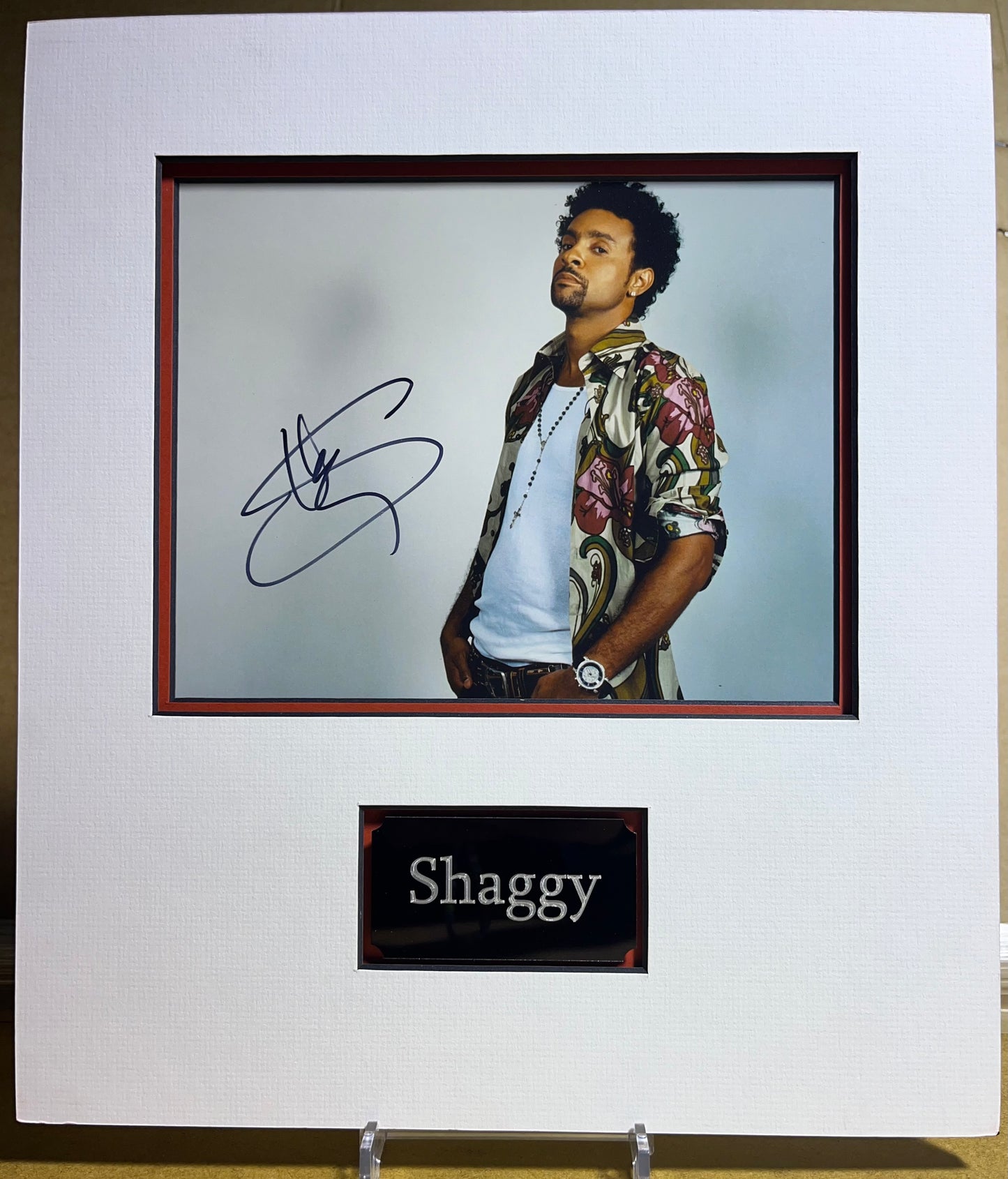 Shaggy - Rare Signed & Mounted 10x8 Photo Display with COA
