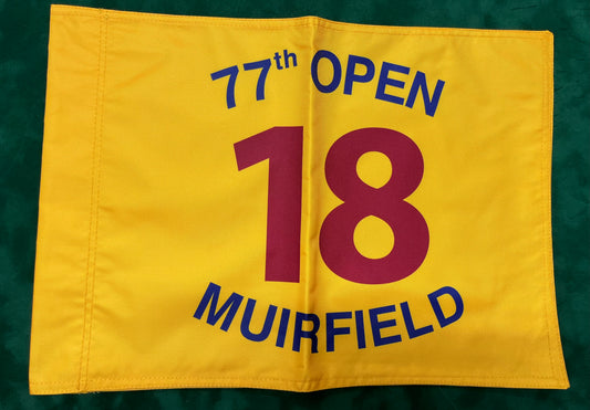 77th Open Championship at Muirfield Unsigned Golf Flag (Yellow)