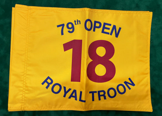 79th Open Championship at Royal Troon Unsigned Golf Flag (Yellow)