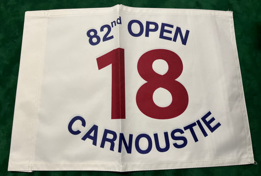 82nd Open Championship at Carnoustie Unsigned Golf Flag (White)