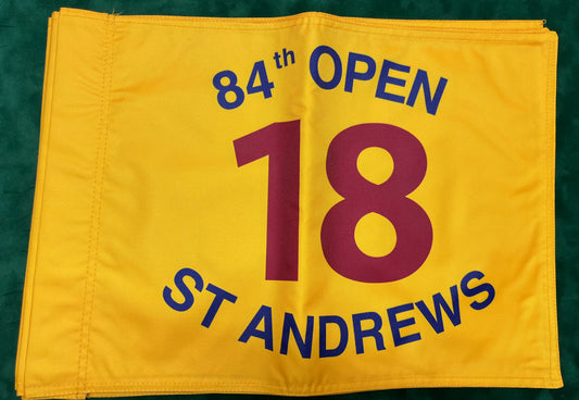 84th Open Championship at St Andrews Unsigned Golf Flag (Yellow)