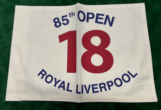 85th Open Championship at Royal Liverpool Unsigned Golf Flag (White)