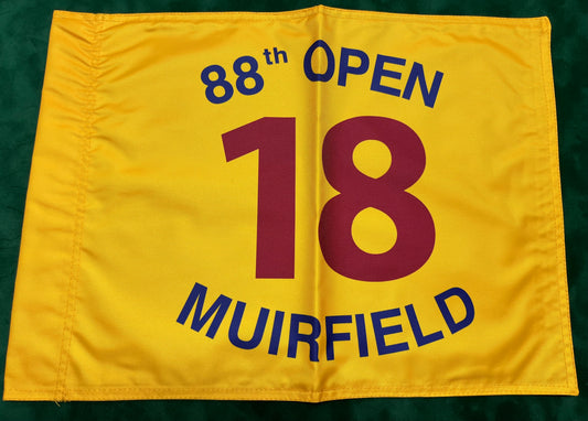 88th Open Championship at Muirfield Unsigned Golf Flag (Yellow)