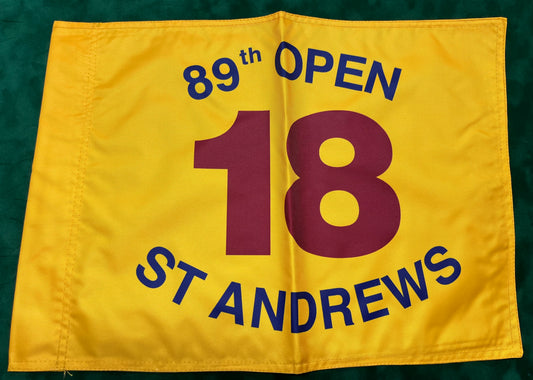 89th Open Championship at St Andrews Unsigned Golf Flag (Yellow)