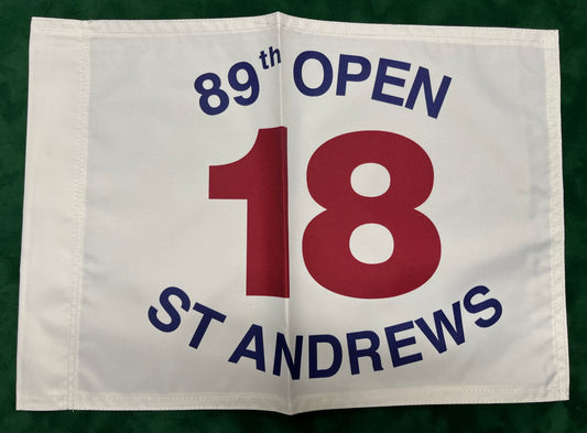 89th Open Championship at St Andrews Unsigned Golf Flag (White)