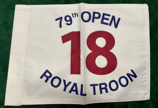 79th Open Championship at Royal Troon Unsigned Golf Flag (White)