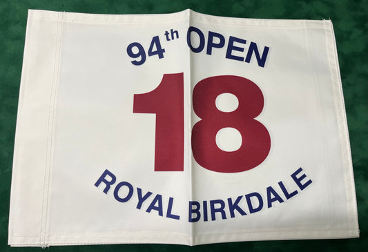 94th Open Championship at Royal Birkdale Unsigned Golf Flag (White)