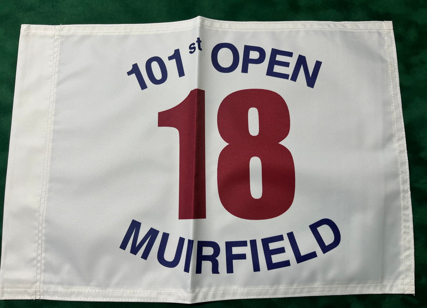 101st Open Championship at Muirfield Unsigned Golf Flag (White)