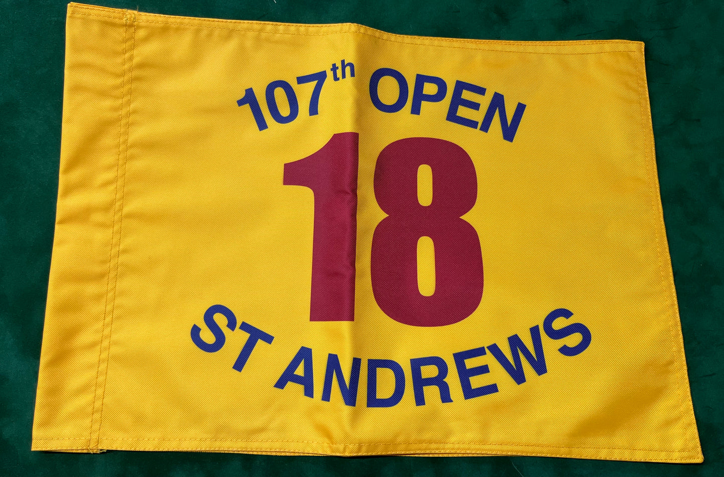 107th Open Championship at St Andrews Unsigned Golf Flag (Yellow)