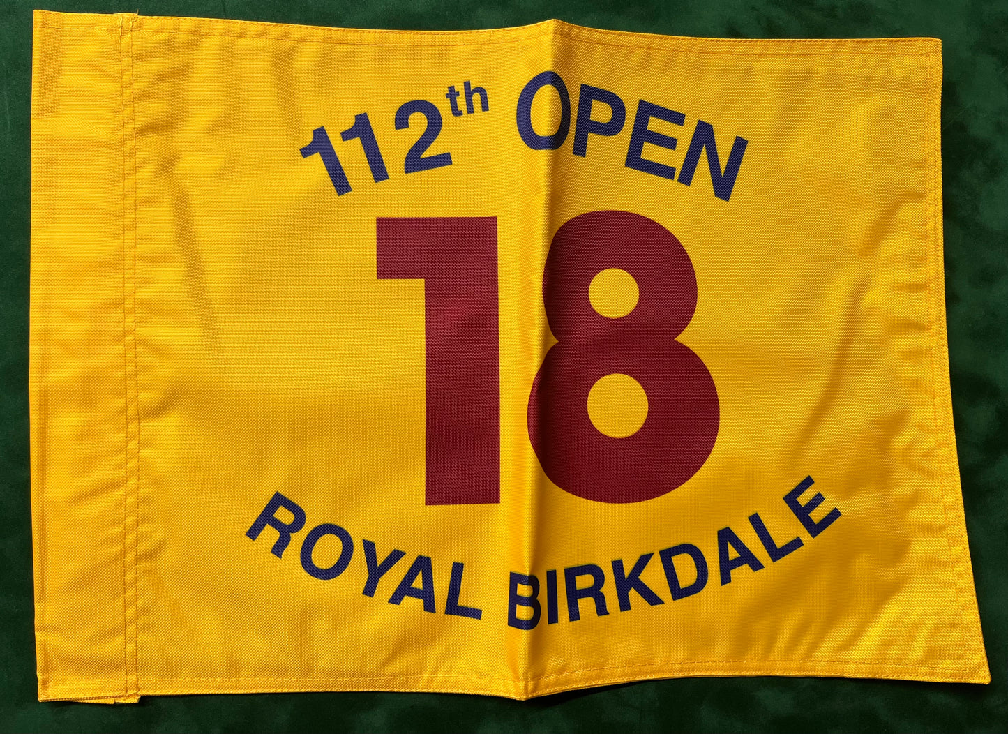 112th Open Championship at Royal Birkdale Unsigned Golf Flag (Yellow)