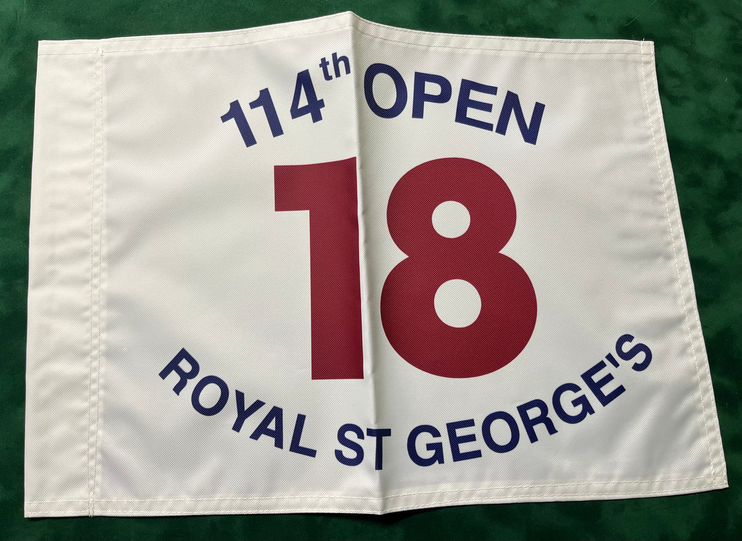 114th Open Championship at Royal St George's Unsigned Golf Flag (White)