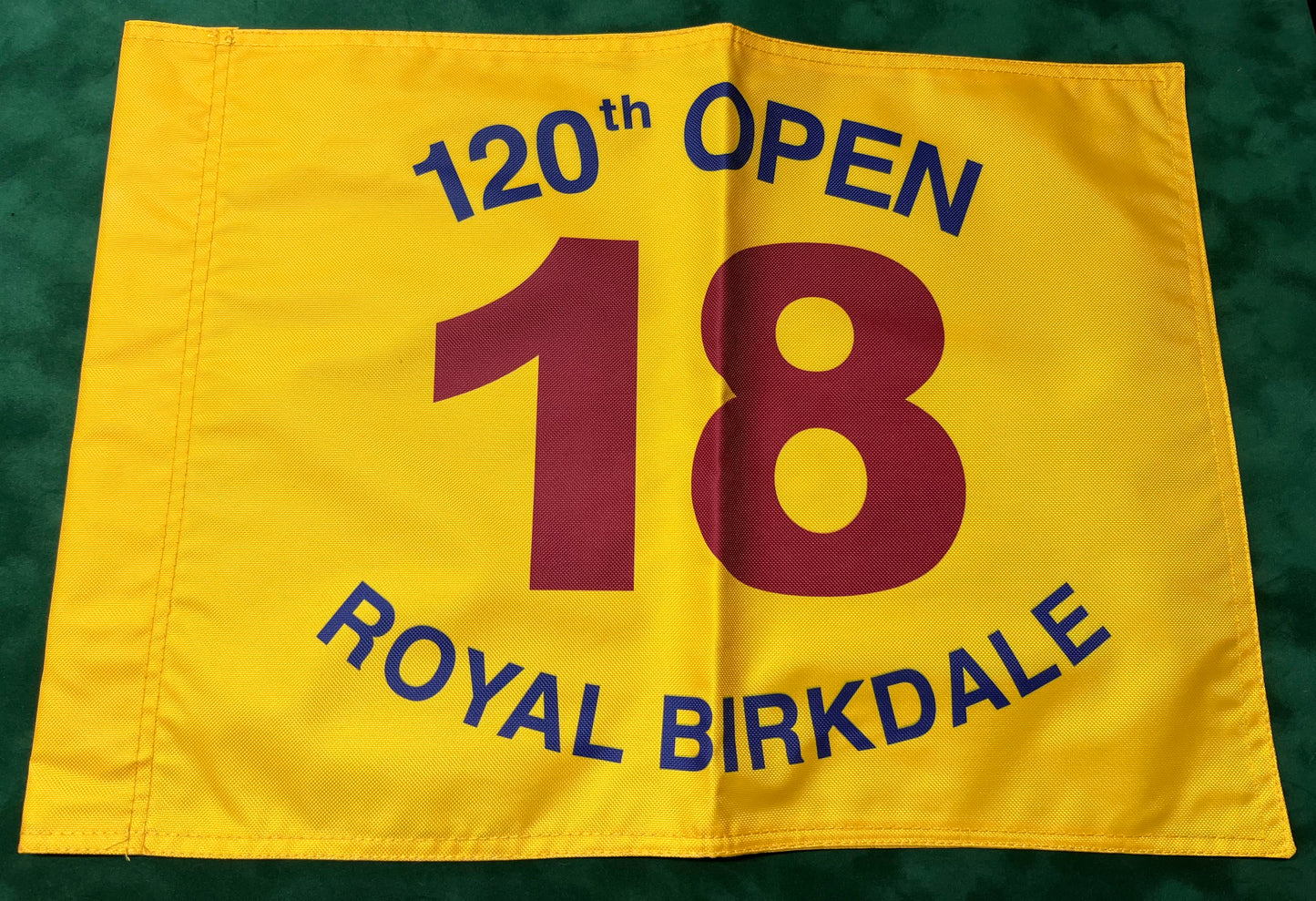 120th Open Championship at Royal Birkdale Unsigned Golf Flag (Yellow)