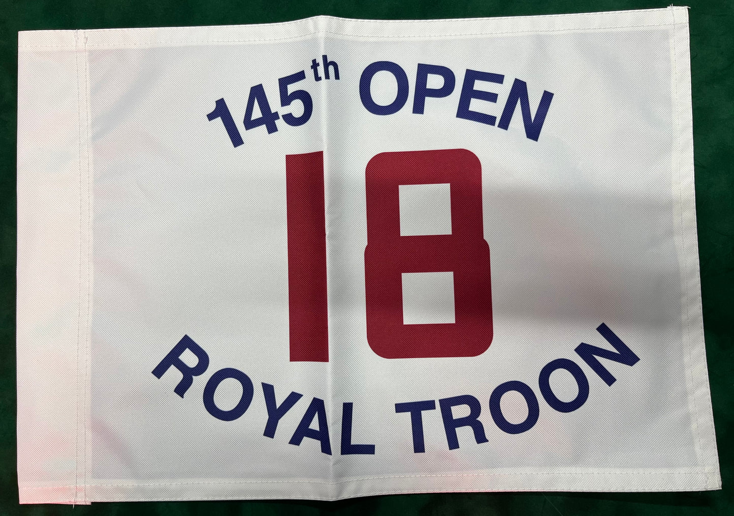 145th Open Championship at Royal Troon Unsigned Golf Flag (White)