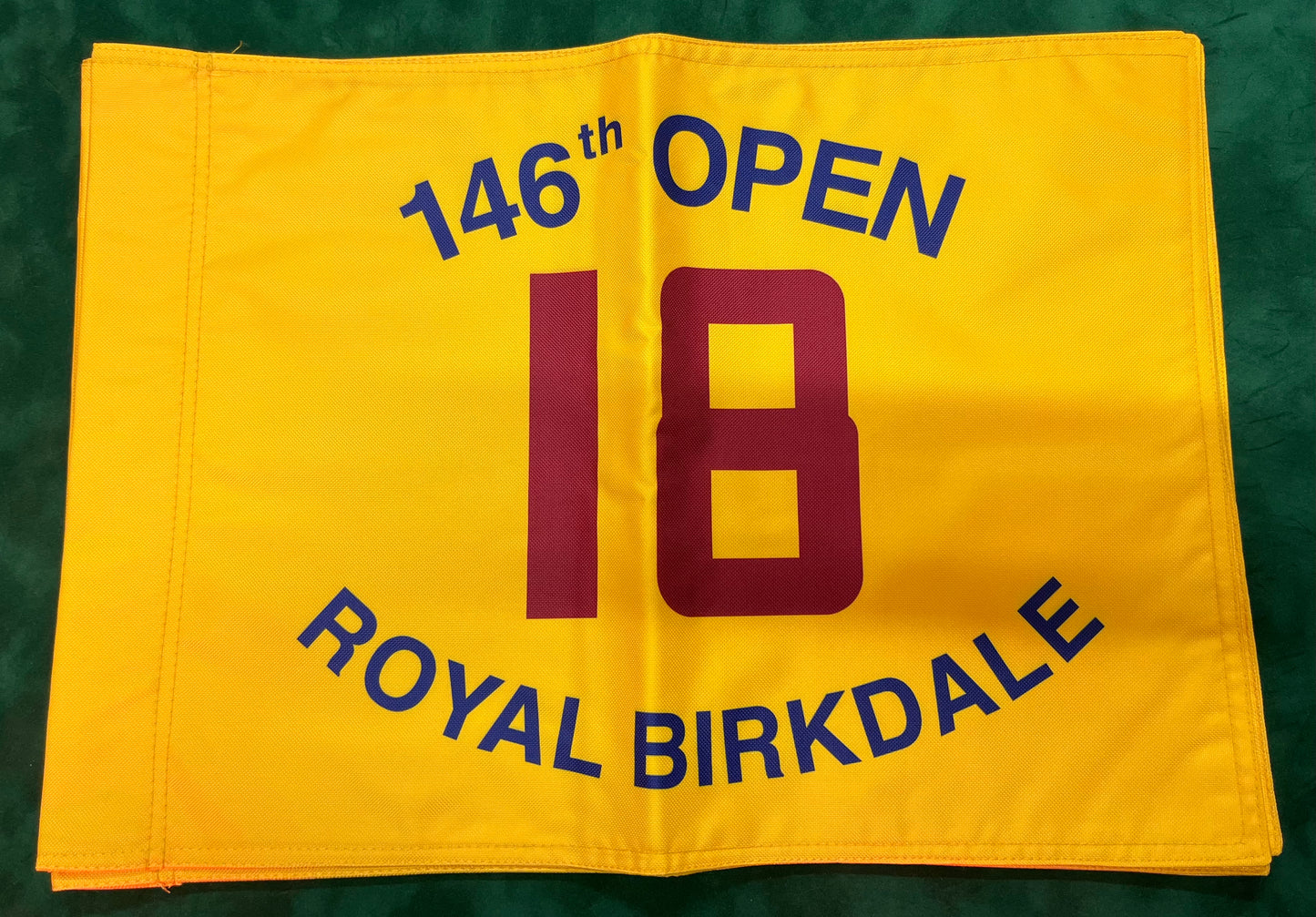146th Open Championship at Royal Birkdale Unsigned Golf Flag (Yellow)