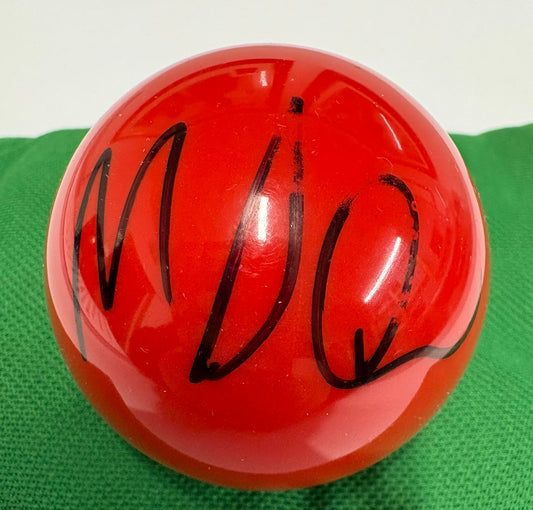 Matthew Selt Signed RED Snooker Ball + Dealer COA