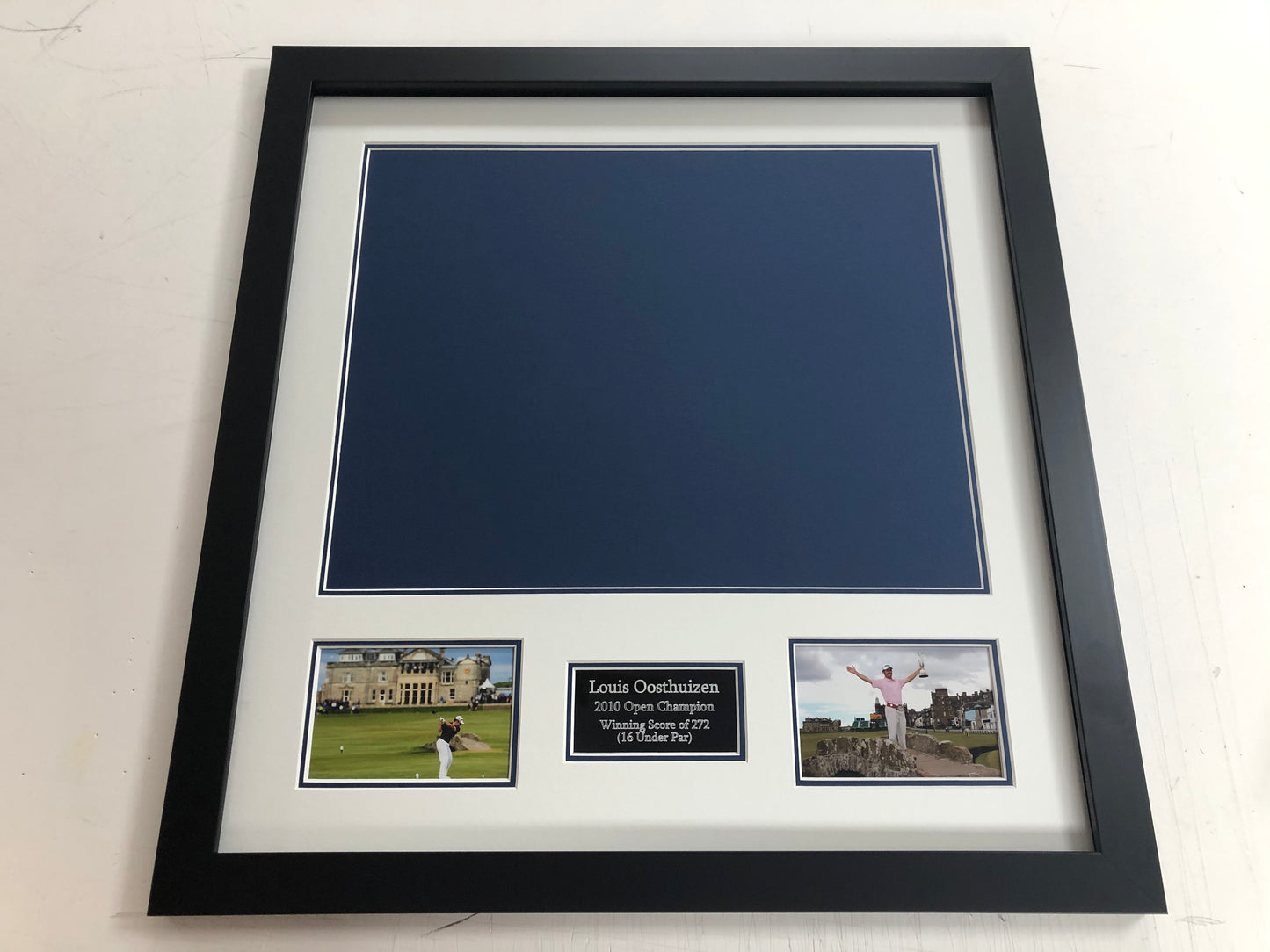 Standard Frame Kit - 2010 Open at St Andrews Golf Flag (Louis Oosthuizen Won)