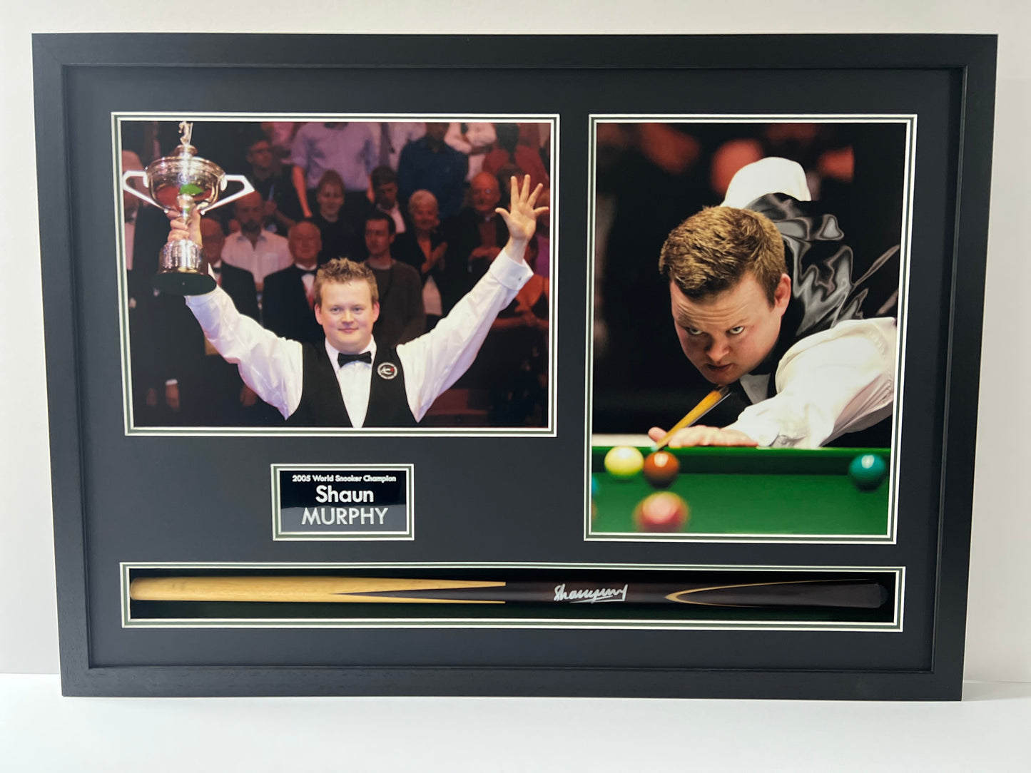 Shaun Murphy Triple Crown Snooker Champion Framed Signed Snooker Cue & Photo Display + Cert