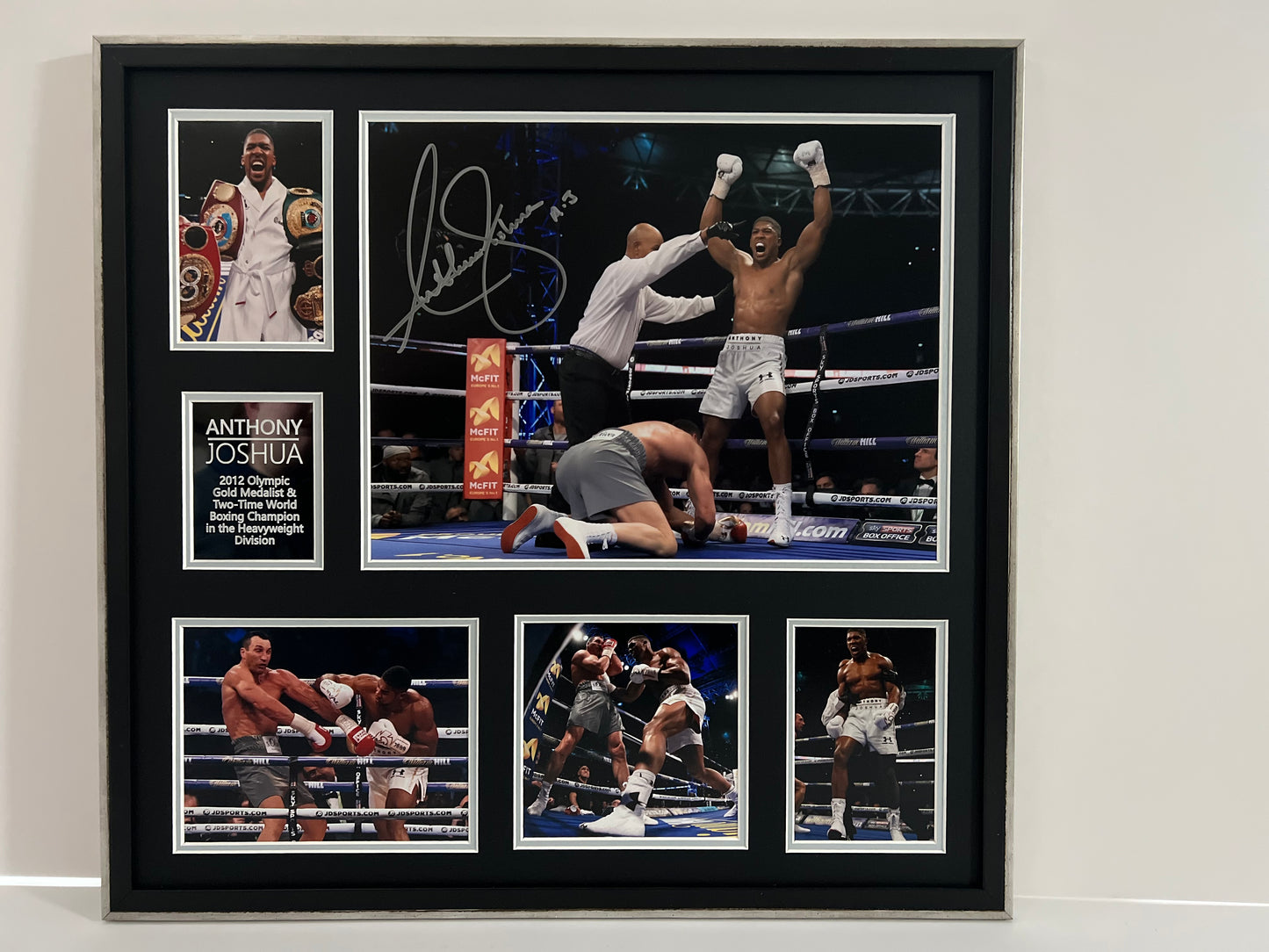 Anthony Joshua Two-Time Heavy Weight Boxing Champion Signed Framed Display + Cert