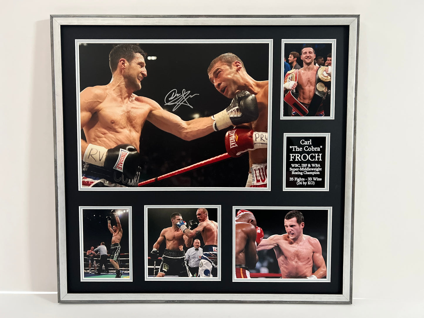 Carl Froch 'The Cobra' Four-Time Super Middleweight Boxing World Champion Signed Framed Display + Cert