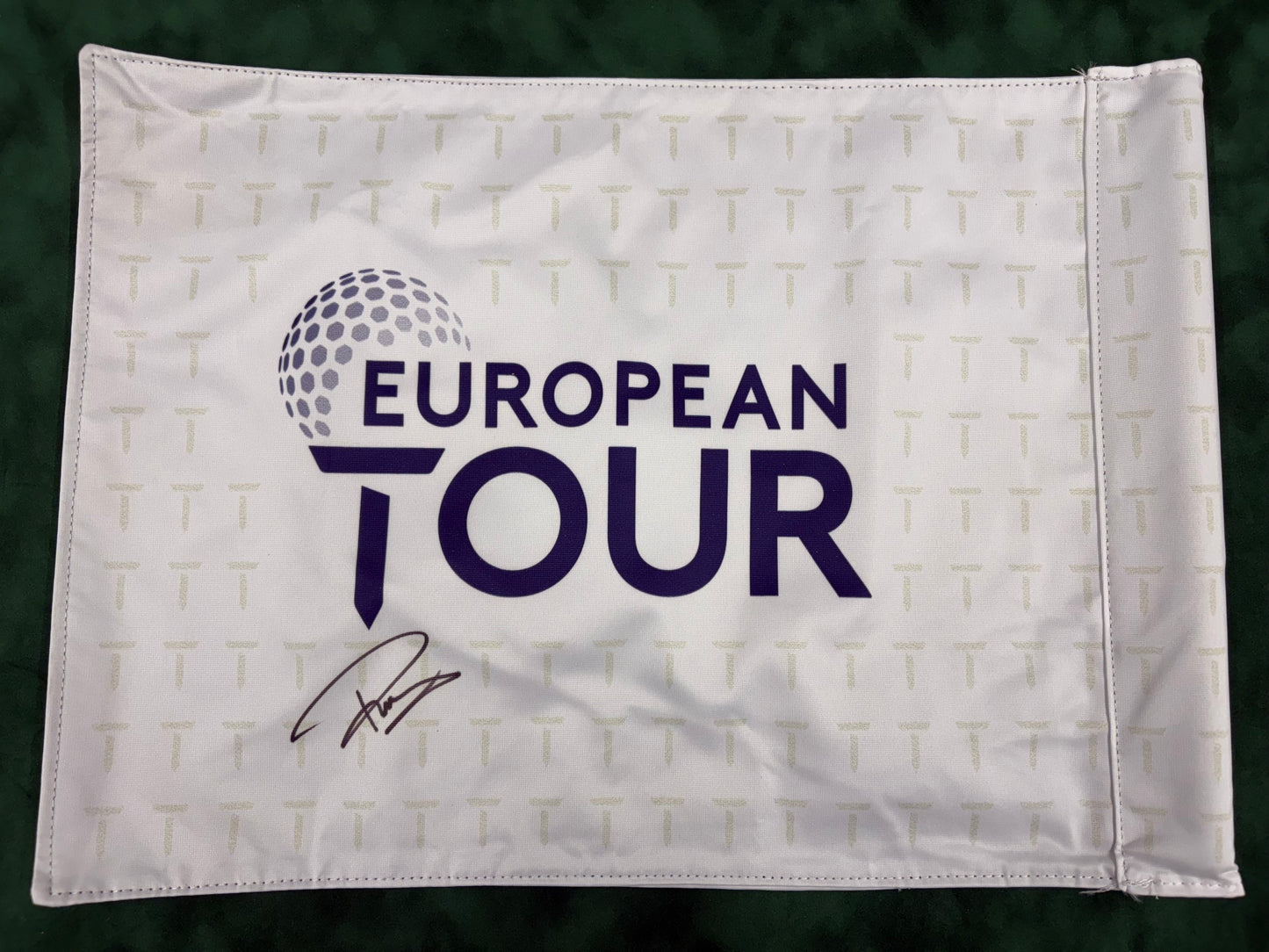 Paul Casey Signed European Tour Golf Flag + Dealer COA